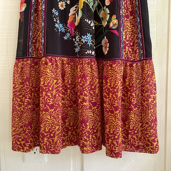 Anthropologie Floral Maxi Dress - Black and Red - Picture 6 of 12